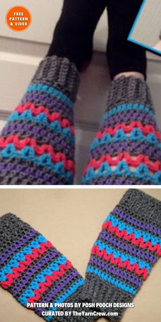 Yarn Stash Busting Leg Warmers - 7 Free Crochet Leg Warmer Patterns Perfect For This Winter