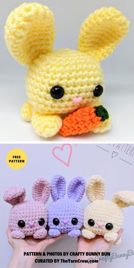 Cube Bunny Rabbit Amigurumi Pattern - 6 Best Free Crochet Bunny Pattern Ideas