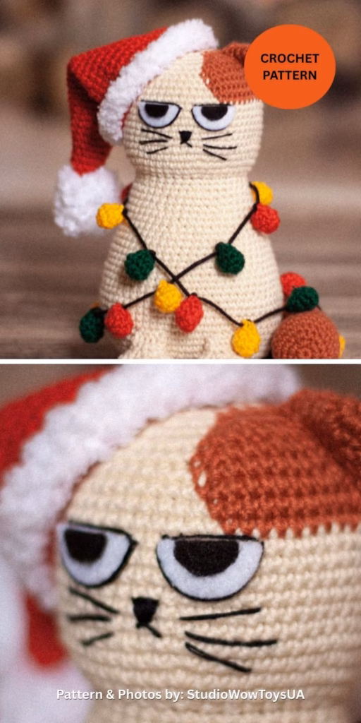 Christmas Cat tree - 6 Crochet Amigurumi Christmas Cat Patterns (2)
