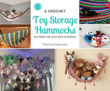 6 Crochet Toy Storage Hammock Patterns For Your Kid's Playroom FB POSTER