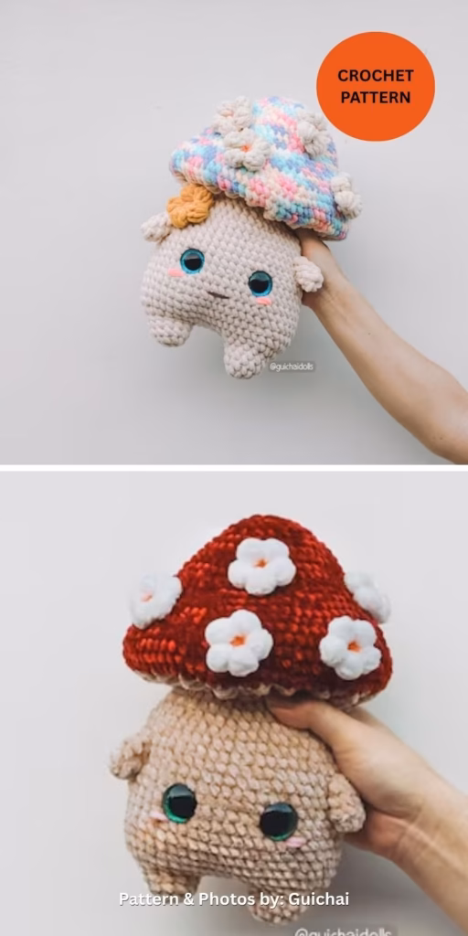 No-Sew Sweet Mushroom - 8 Fun Crochet Mushroom Patterns You'll Love To Try