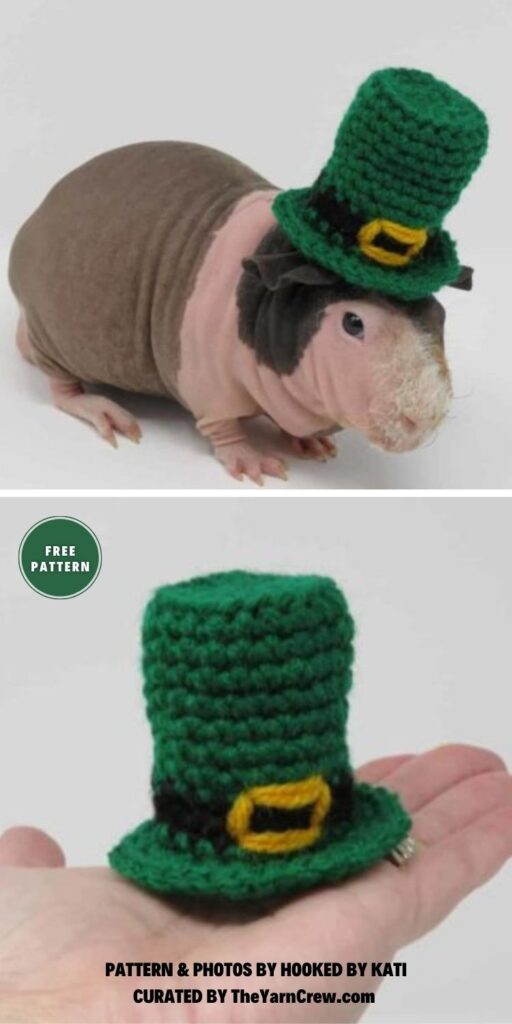 Tiny Leprechaun Hat - 8 Free St. Patrick's Day Party Decor Crochet Patterns