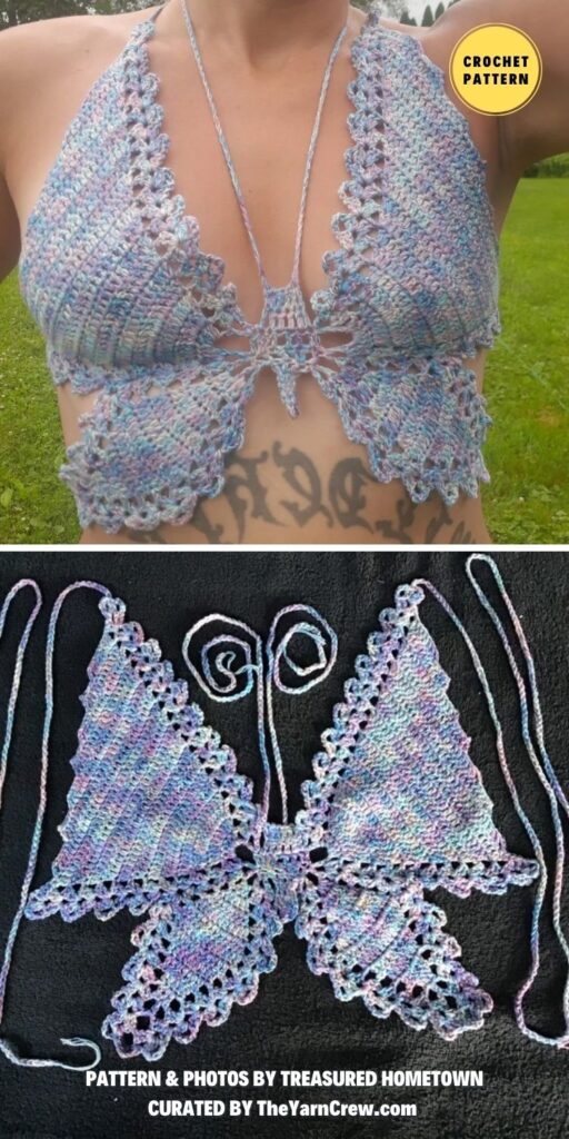 Butterfly Crochet Halter Top Pattern - 6 Crochet Butterfly Top Patterns For Summer