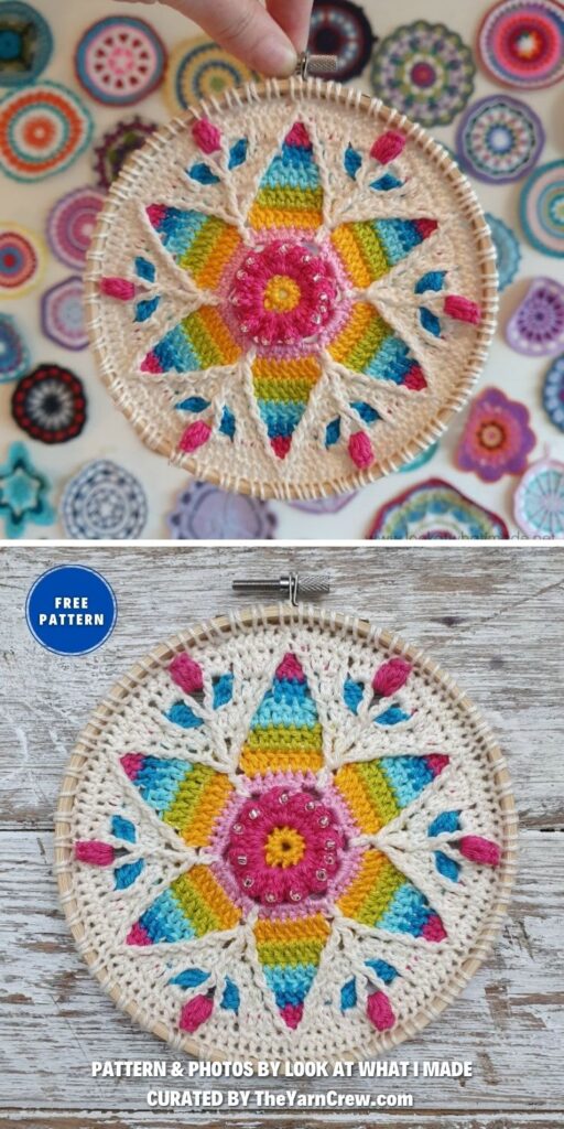 Fancy Nancy – Crochet Mandala Pattern - 8 Free Beautiful Mandala Crochet Patterns