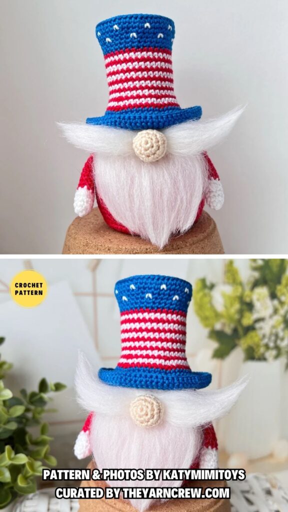 6. Crochet pattern patriotic gnome - 8 Festive & Fun Crochet Independence Day Gnomes - The Yarn Crew