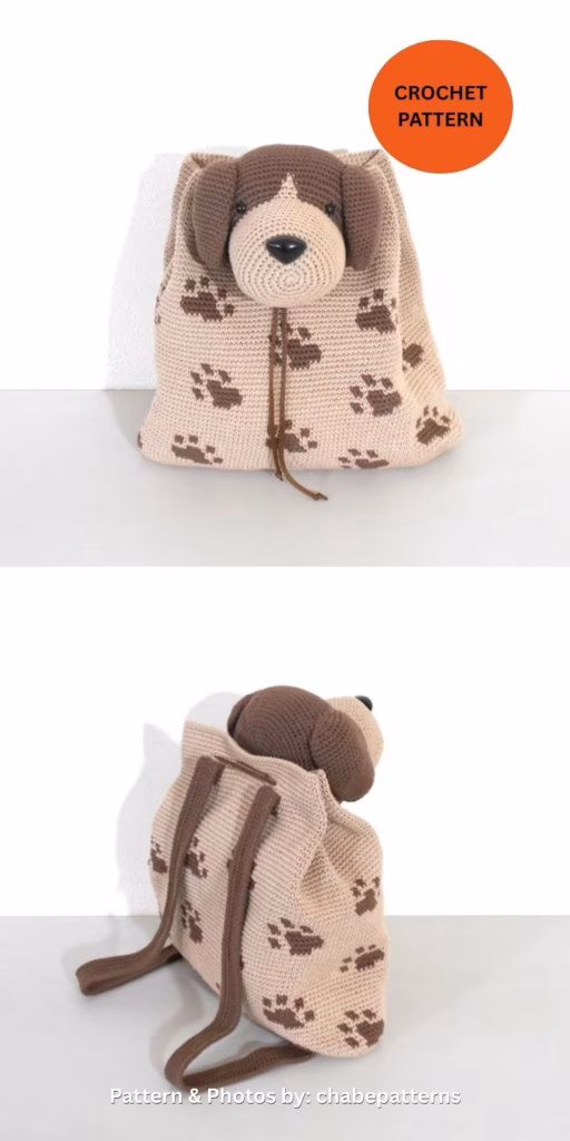 Dog Backpack - 7 Crochet Dog Backpack Patterns _ Gifts For Dog Lovers