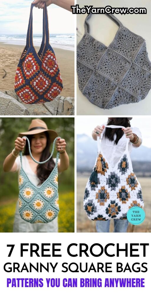 7 Free Granny Square Bags You Can Bring Anywhere The Yarn Crew