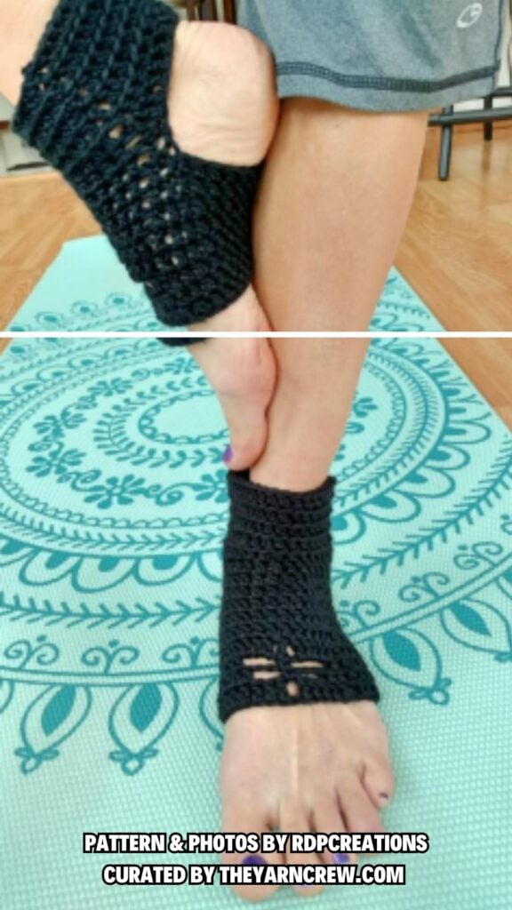 12. Dragonfly Yoga Socks - 12 Easy And Free Crochet Yoga Sock Patterns For Women - The Yarn Crew