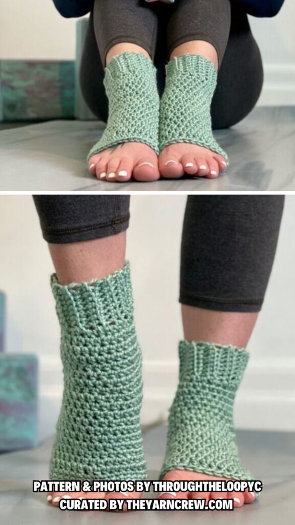 3. Crochet Yoga Socks Pattern - 12 Easy And Free Crochet Yoga Sock Patterns For Women - The Yarn Crew