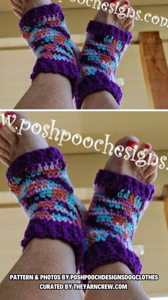 7. Yoga Sock Crochet Pattern - 12 Easy And Free Crochet Yoga Sock Patterns For Women - The Yarn Crew