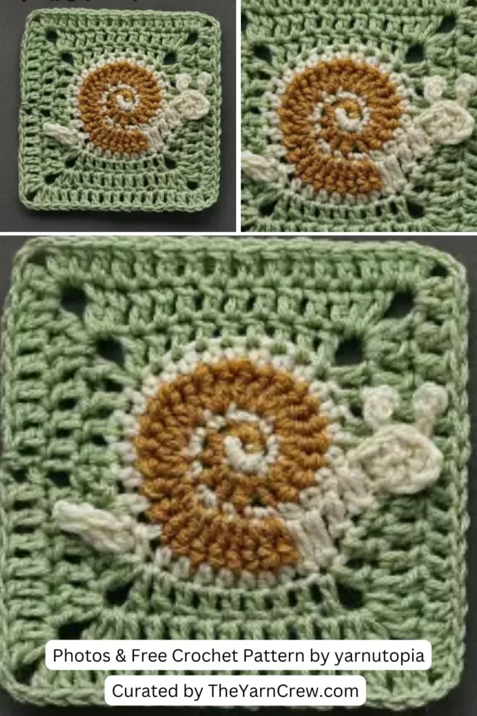 5. Crochet Tutorial Snail’s Pace Granny Square - The Yarn Crew
