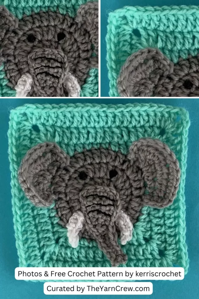 6. Crochet Elephant Granny Square Pattern - The Yarn Crew