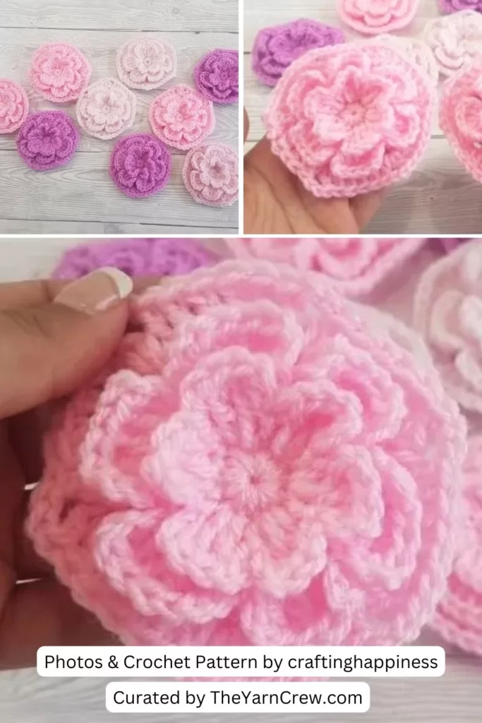 2. Simple Crochet Flower Hexagon Pattern With Video - The Yarn Crew