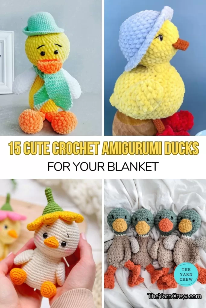 MAIN PIN 1 - 15 Cute Crochet Amigurumi Ducks For Collectors - The Yarn Crew
