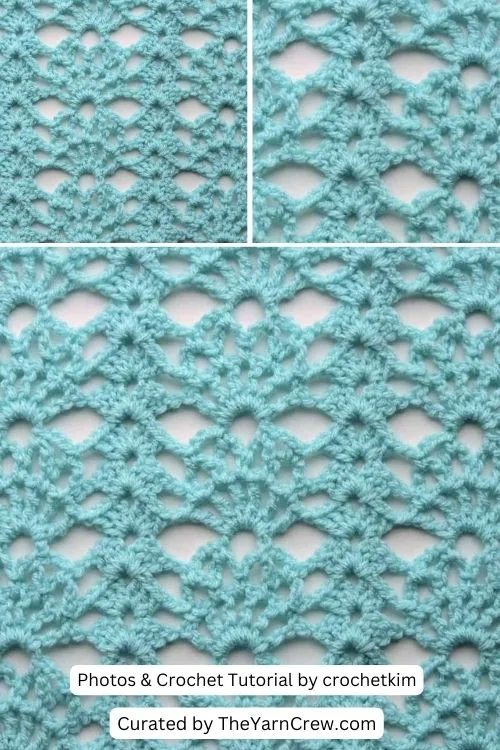 10. Sunspray Lace Free Crochet Stitch - The Yarn Crew