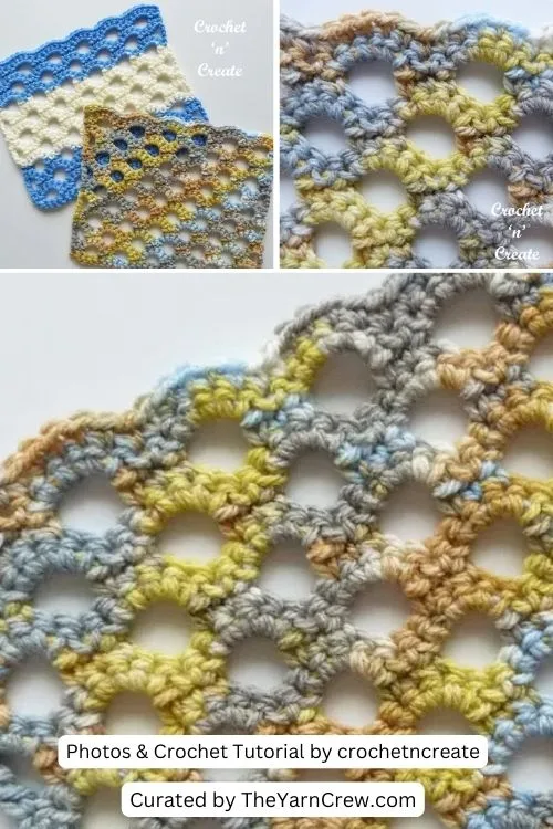 11. Crochet Honeycomb Trellis - The Yarn Crew