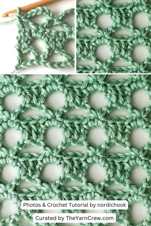 6. The Eyelet Mesh Stitch - The Yarn Crew