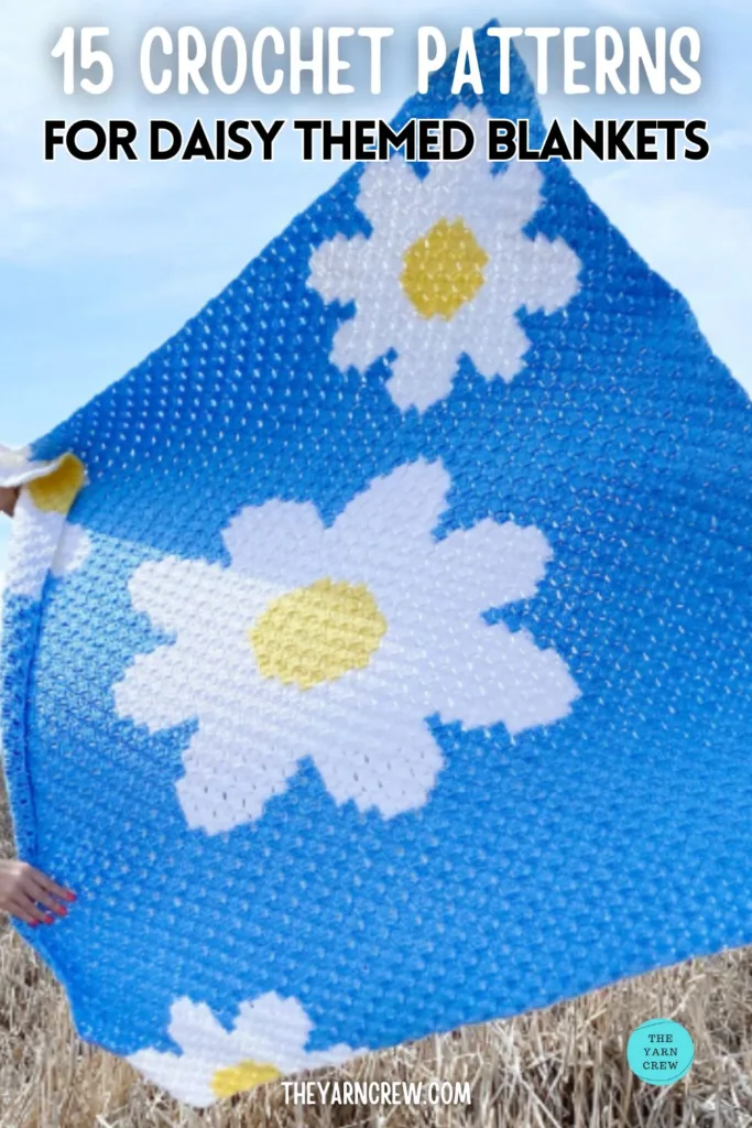 15 Crochet Patterns For Daisy Themed Blankets - The Yarn Crew