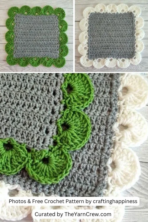 1. Crochet Large Scalloped Edging Instructions - The Yarn Crew