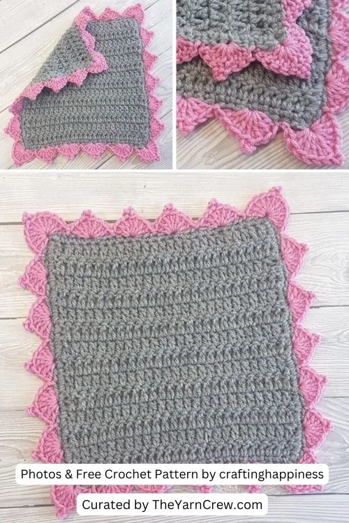 5. Simple Picot Scallops Crochet Border - The Yarn Crew