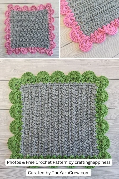 7. V Stitch Border Crochet - The Yarn Crew