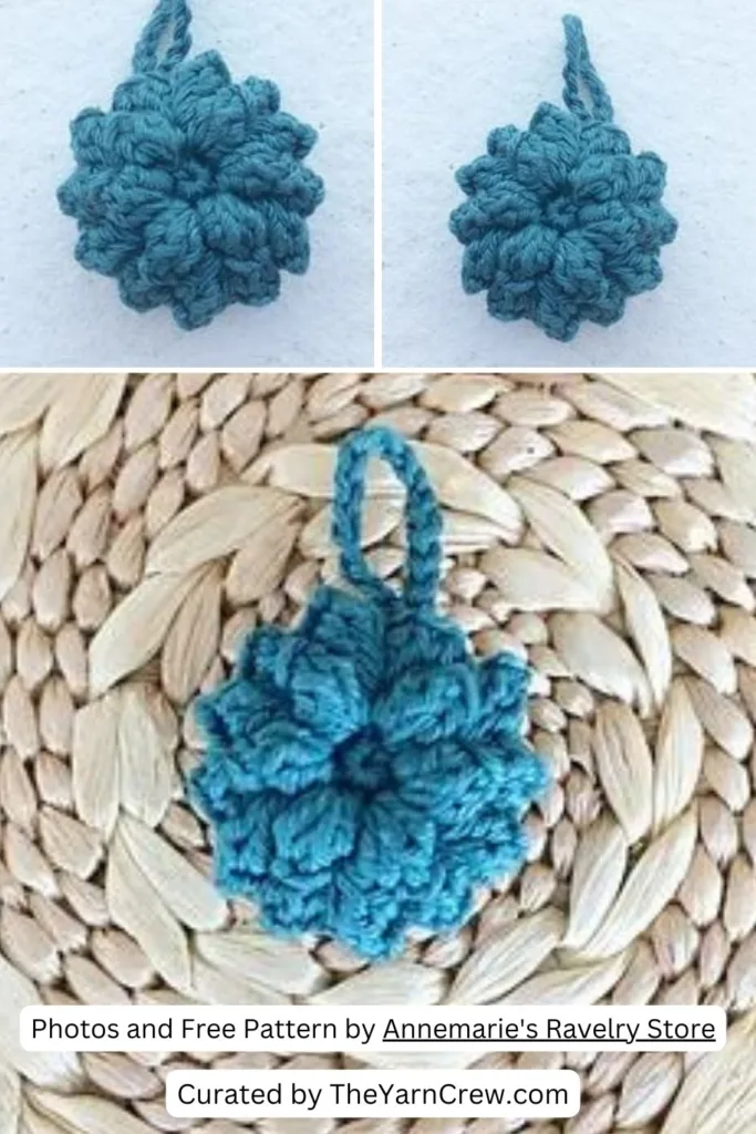 1. Flower Keychain - The Yarn Crew