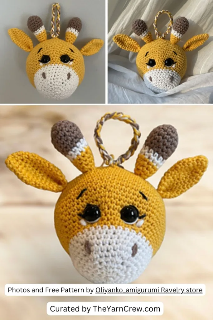 3. Giraffe Bag Charm - The Yarn Crew
