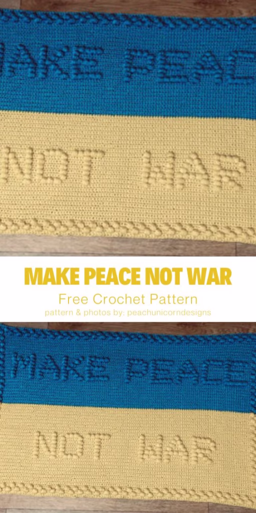 2. Make peace not war blanket