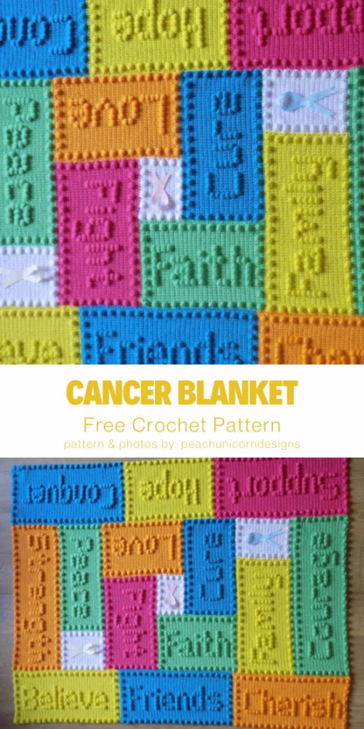 8. Cancer Blanket Crochet Patterns