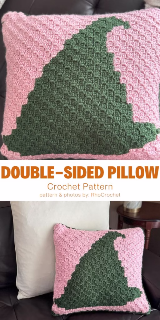 12. Wicked Inspired Double-Sided Pillow Crochet PATTERN