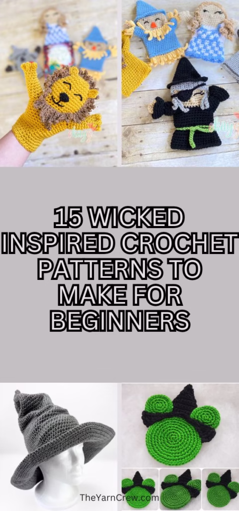 2. BLOG PIN 2 - 15 Wicked Inspired Crochet Patterns To Make For Beginners - The Yarn Crew