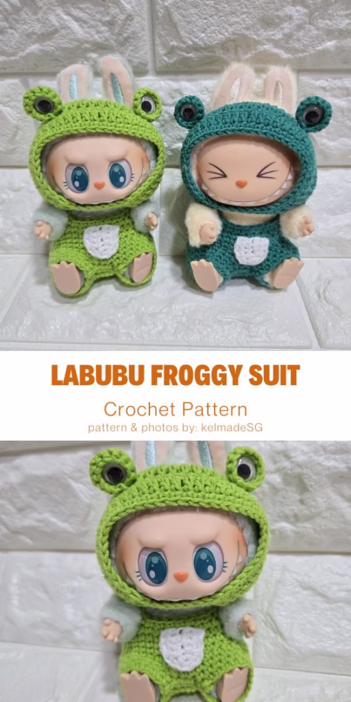 3. Pattern_ Crochet Labubu Froggy Suit (sitting type)