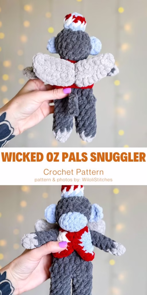 4. PDF Crochet Wicked Oz Pals Snuggler Pattern Set