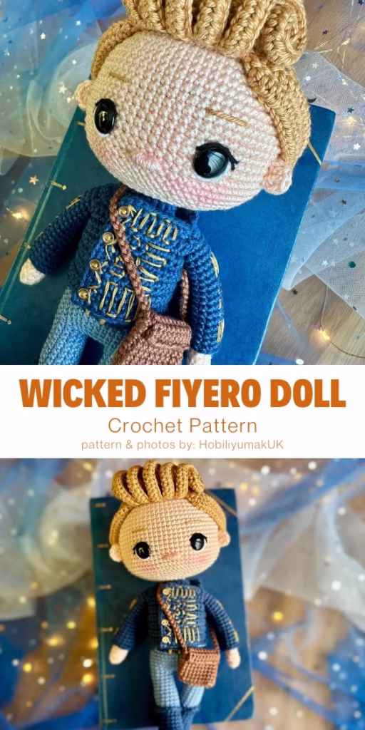 6. Wicked Fiyero Doll Amigurumi Pattern