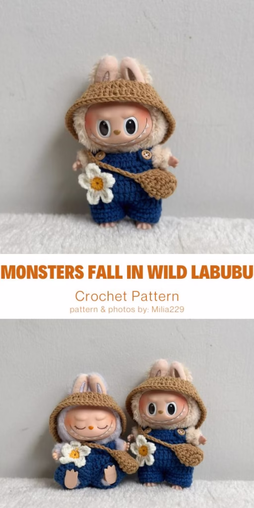 7. Crochet Pattern The Monsters Fall in Wild Labubu Outfit