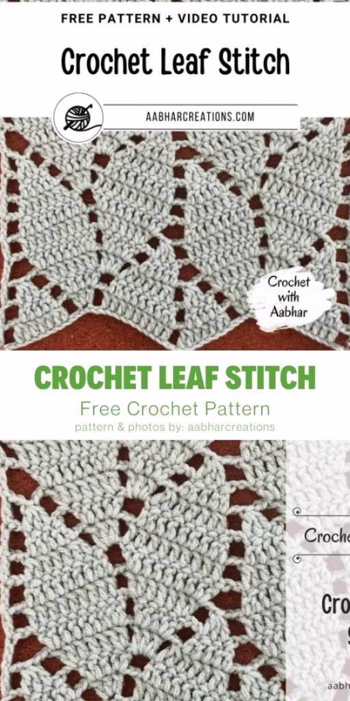 10. Crochet Leaf Stitch