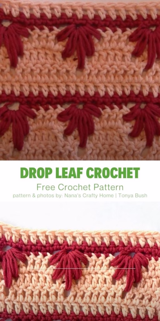 5. Extreme Drop Leaf Crochet Stitch Tutorial