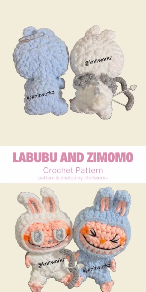 6. crochet pattern - labubu and zimomo
