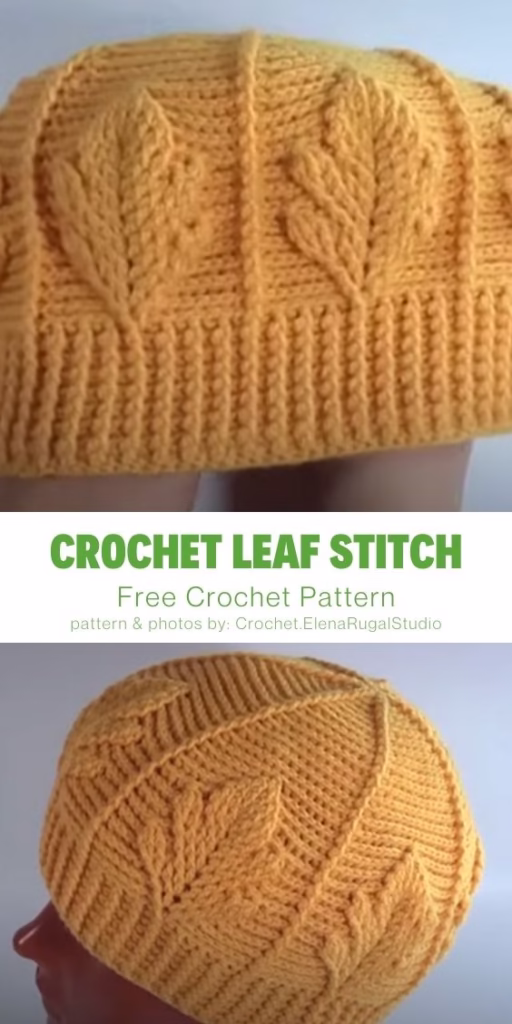 7. Crochet Leaf Stitch Pattern