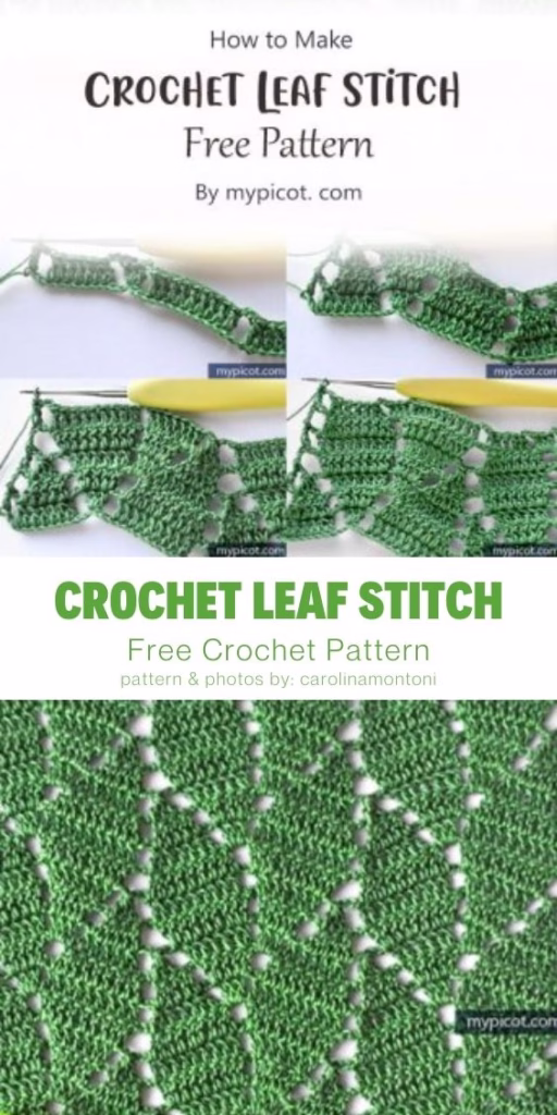 8. How to Crochet Leaf Stitch Free Pattern Ideas