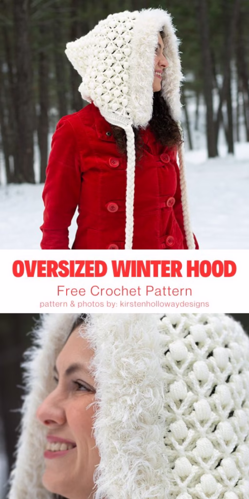 8. Snowberries Oversized Winter Hood