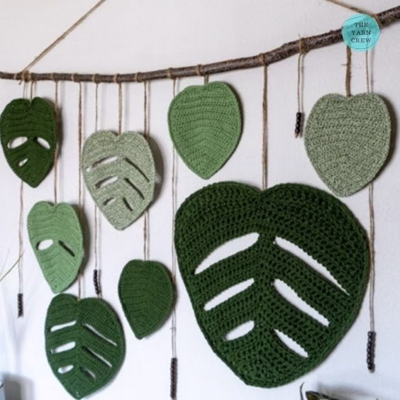 BLOG PHOTO 3 - Monstera Wall Hanging - Crochet Pattern Curated by TheYarnCrew