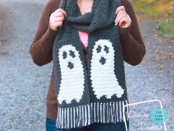BLOG PHOTO 8 - Gloria Ghost Scarf Crochet Pattern - Crochet Pattern Curated by TheYarnCrew