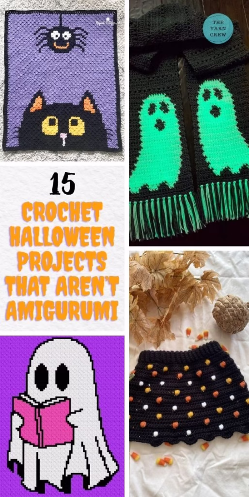 MAIN PIN 2 - 15 Crochet Halloween Projects That Aren’t Amigurumi - The Yarn Crew