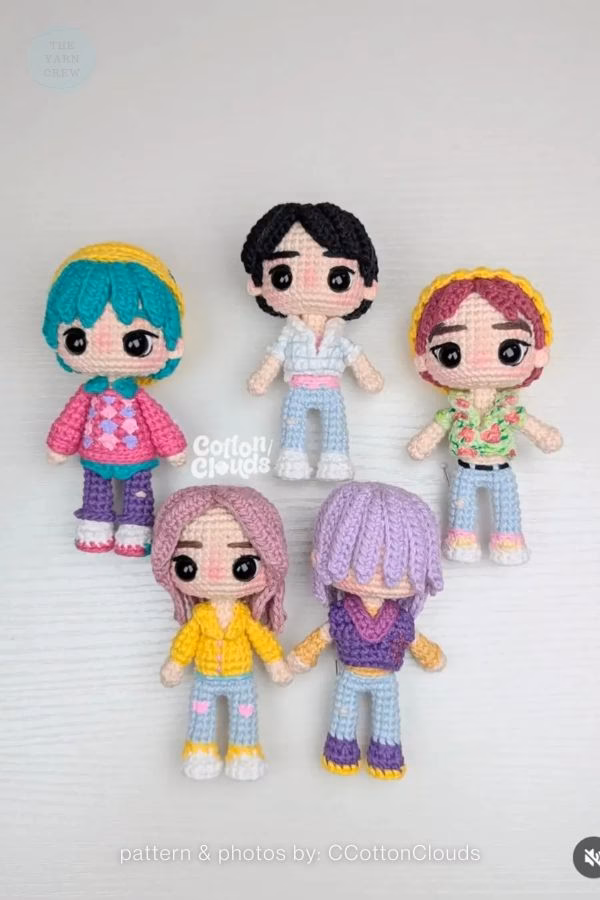 3. Handmade K-Pop Demon Hunters Plushie Gift Idea - Curated By The Yarn Crew