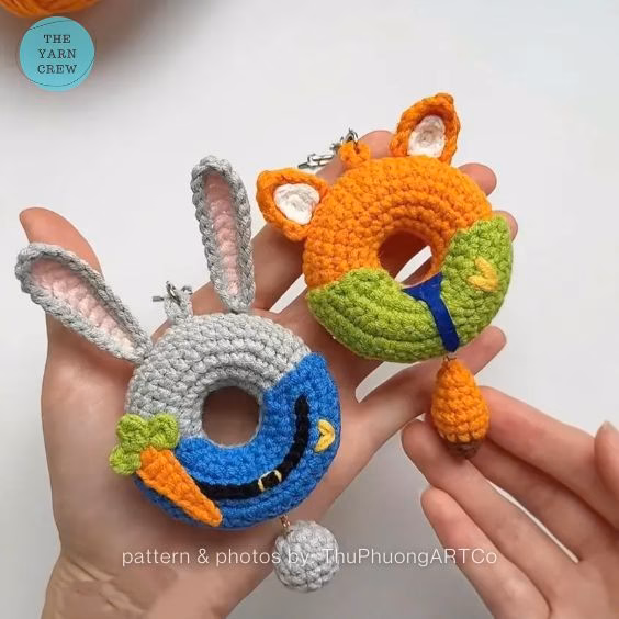 4. Crochet Rabbit Police & Fox