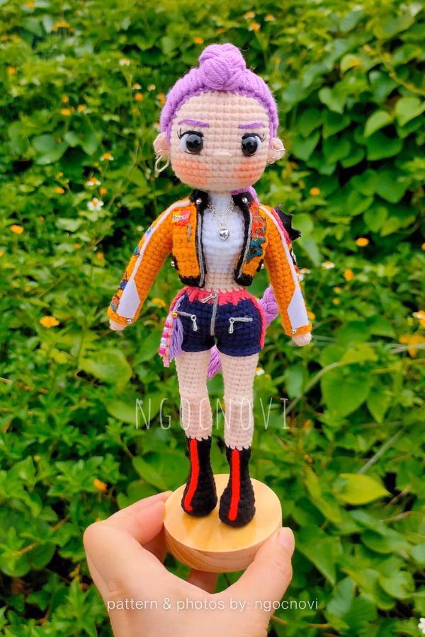 6. K-Pop Demon Hunters Crochet Doll - Curated By The Yarn Crew Pattern Bundle