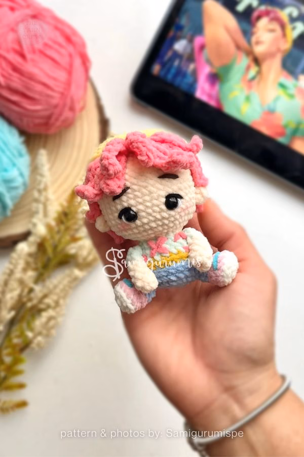 8. Saja Boy Amigurumi Pattern – Demon Hunter Doll - Curated By The Yarn Crew