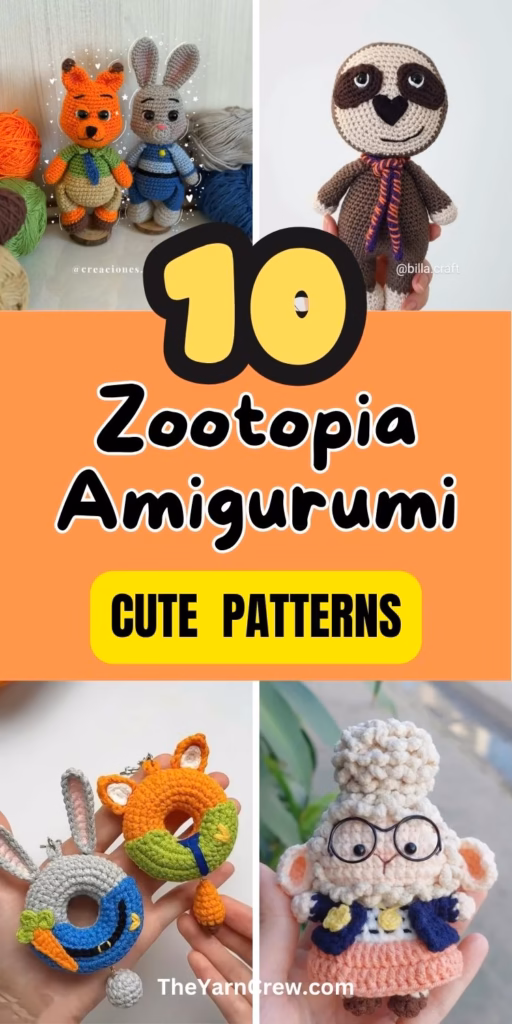 Unique Zootopia Inspired Amigurumi Collection